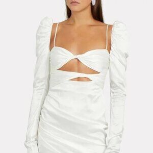 The Bar — Silk Twist Cut-Out Dress (NWOT)